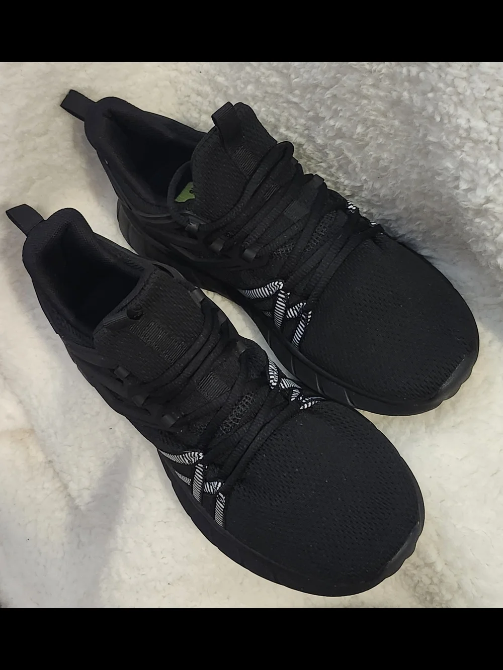 Men's Black Athletic Sneakers - Lightweight Comfort